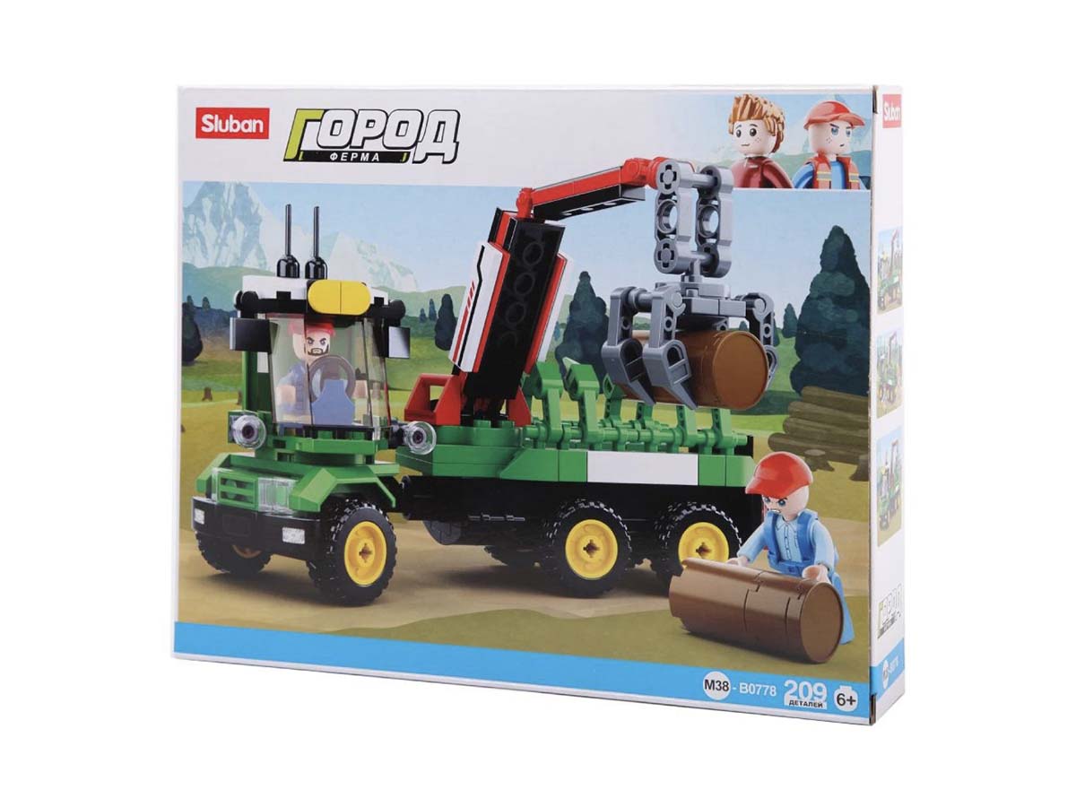 Կոնստրուկտոր Sluban Город Ферма, SLB0778, 209կտ. Գերանբարձիչով