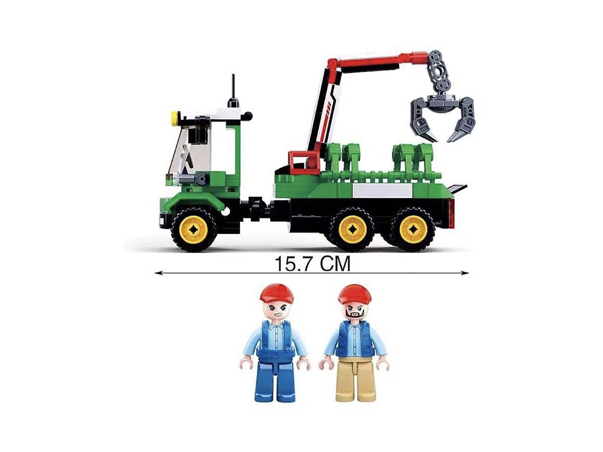 Կոնստրուկտոր Sluban Город Ферма, SLB0778, 209կտ. Գերանբարձիչով