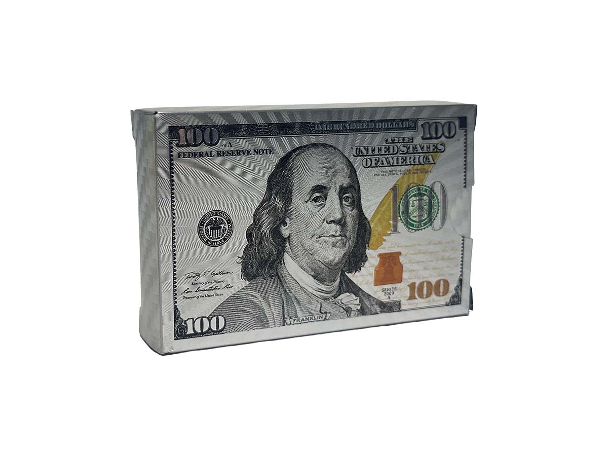 Խաղաքարտեր 100$ Արծաթագույն – SILVER