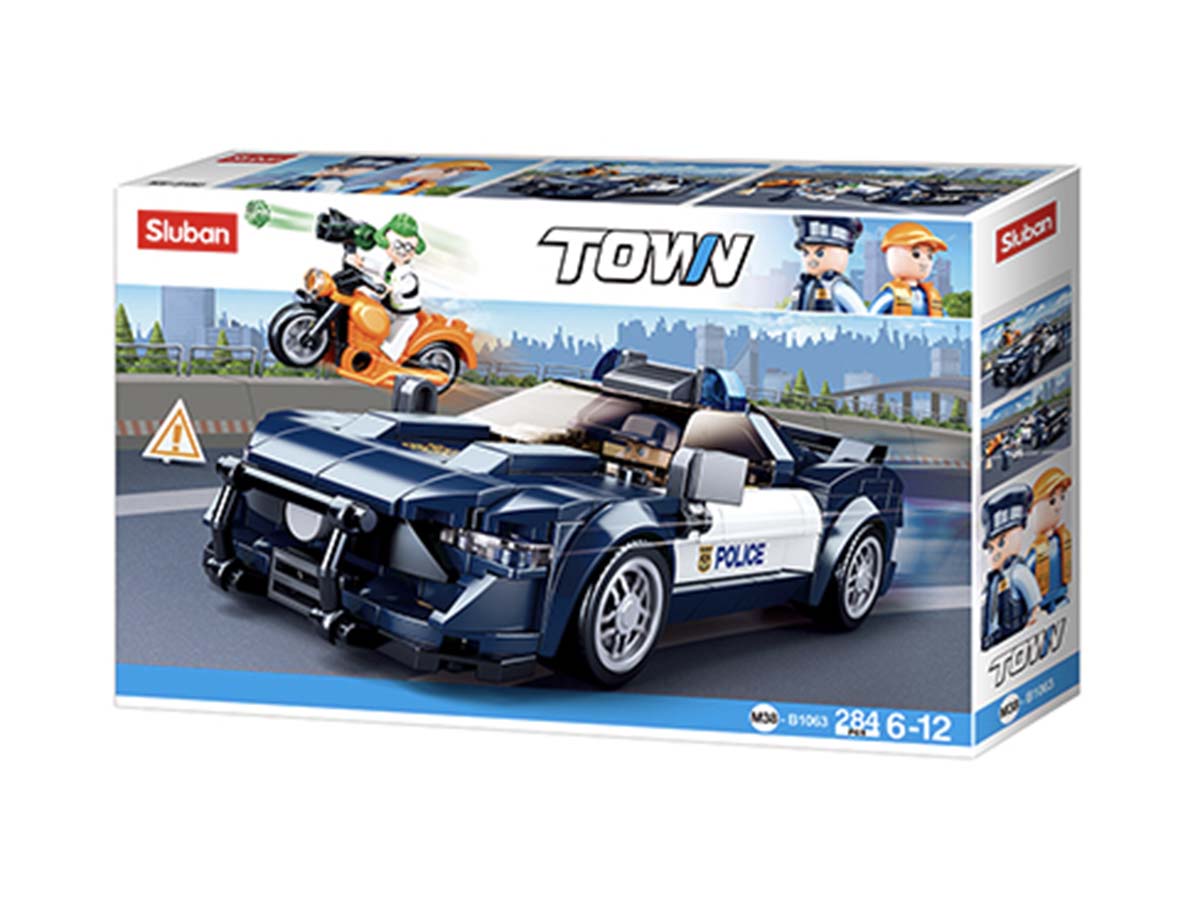 Կոնստրուկտոր Sluban Город 284կտ.Ավտո Կամառո Ոստիկան Police SLB1063