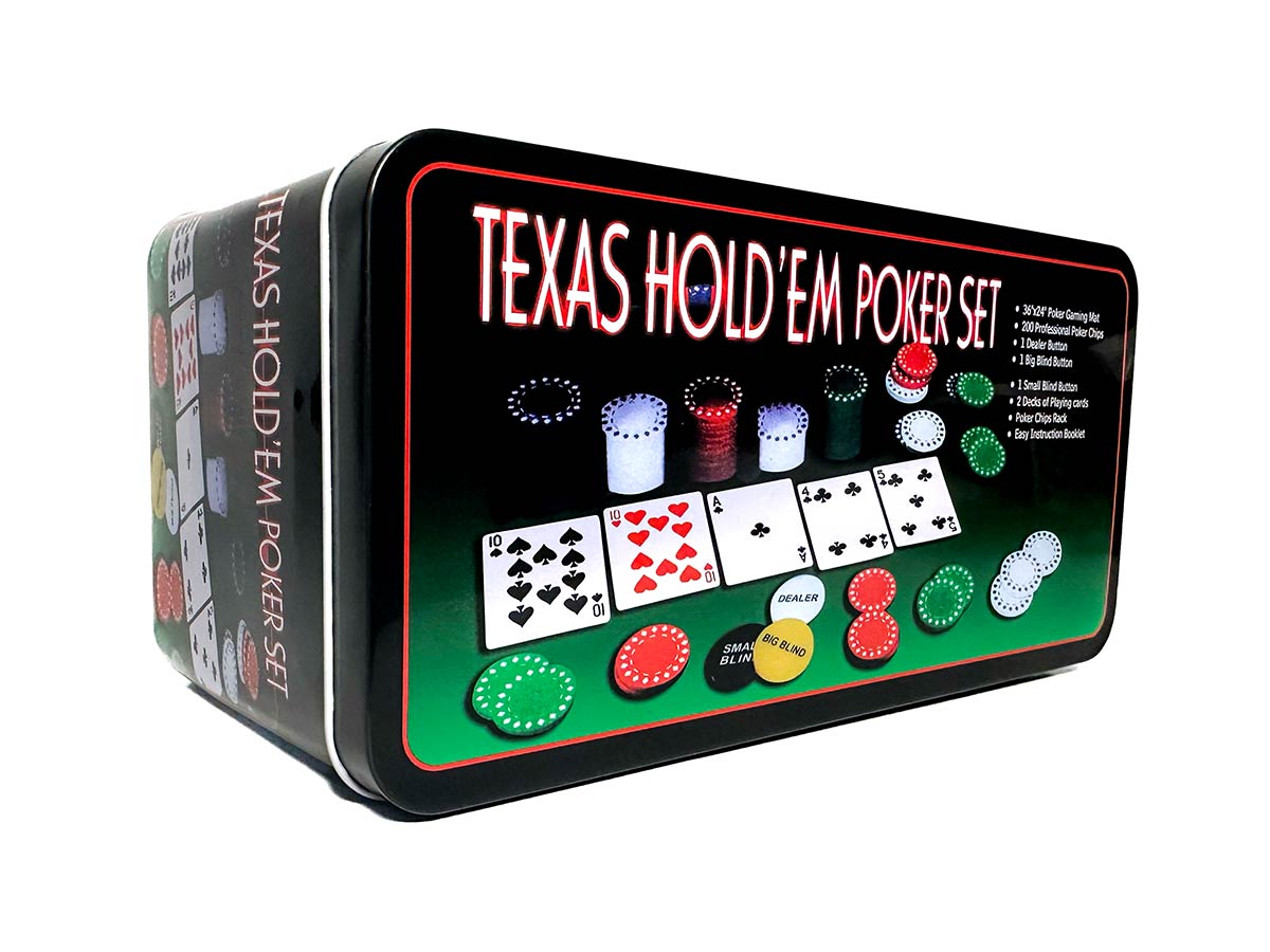 Պոկերի Հավաքածու 200 Կտոր Քառակուսի TEXAS