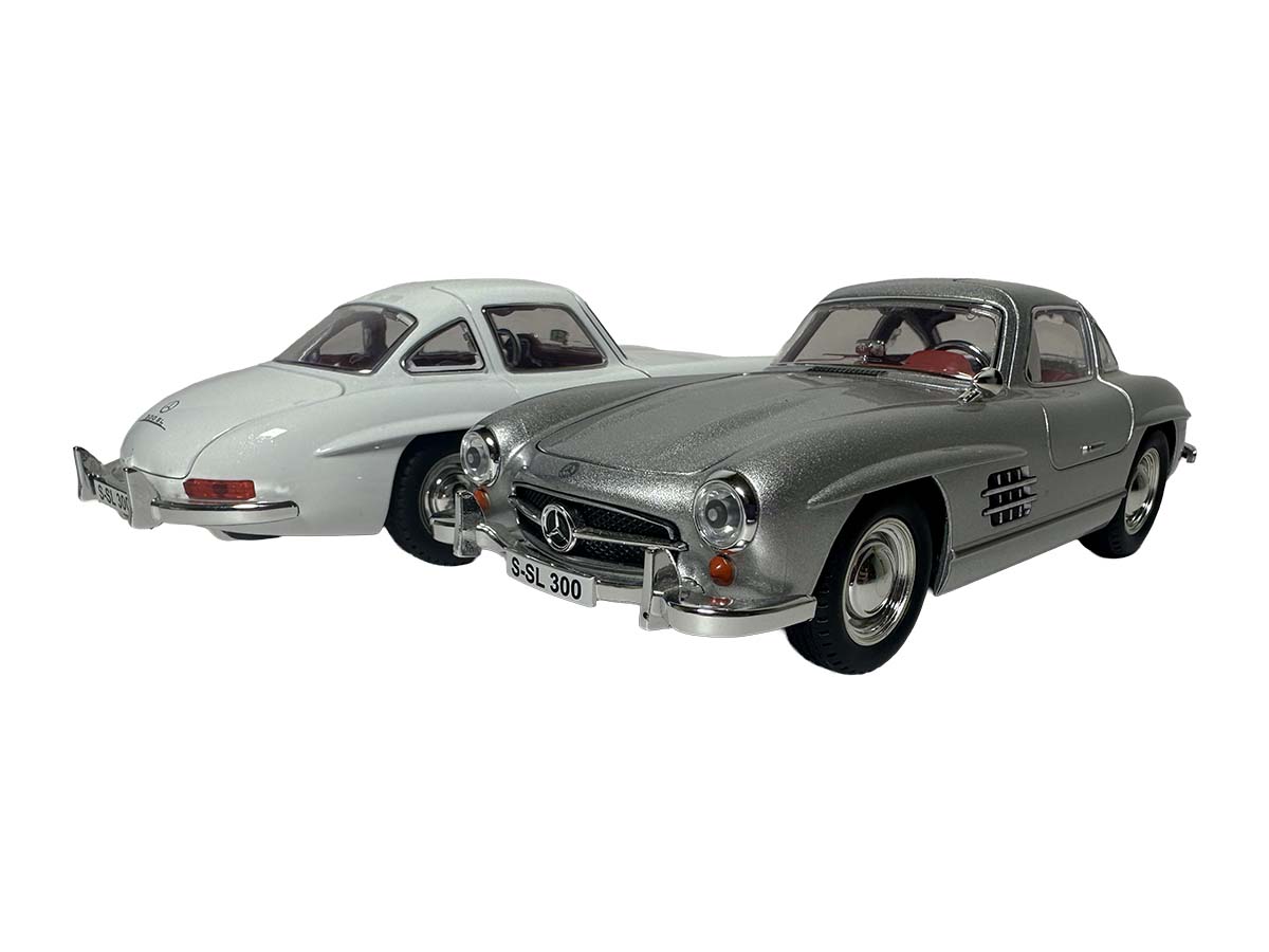 Մեքենա Մետաղ. Mercedes SL300 1:24, Հնաոճ էլ. Դռն Վերև