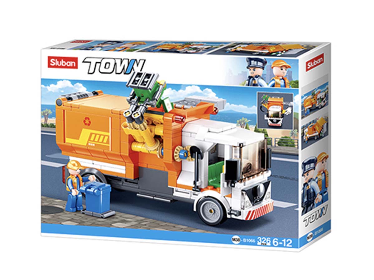 Կոնստրուկտոր Sluban Город, SLB1066 326կտ, Աղբի Բեռնատար