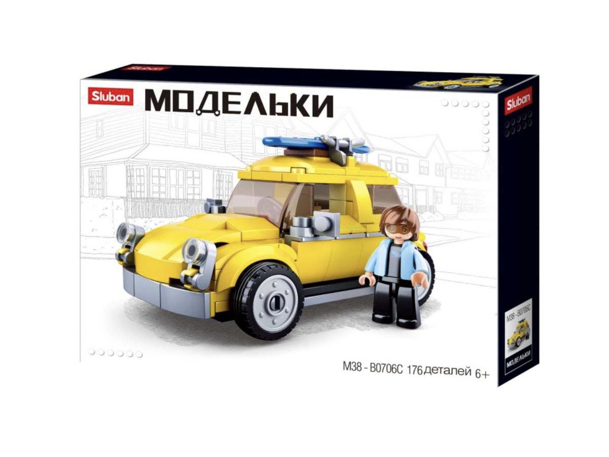 Կոնստրուկտոր Sluban, Մոդել M38-B0706C, 176կտ Դեղին Ժուկ