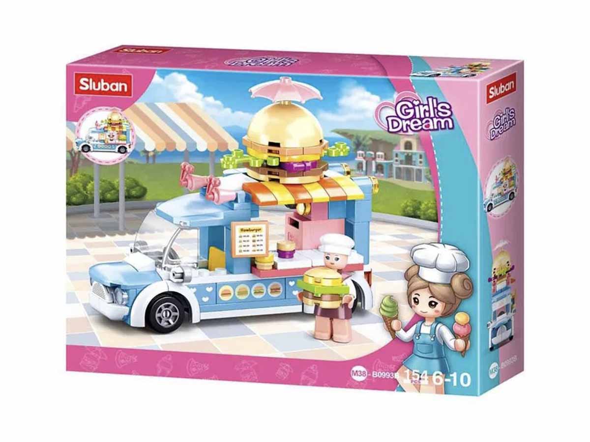 Կոնստրուկտոր Sluban, Розовая Мечта, Մոդել M38-B0993B, 154կտ Պաղպաղակի Ավտո