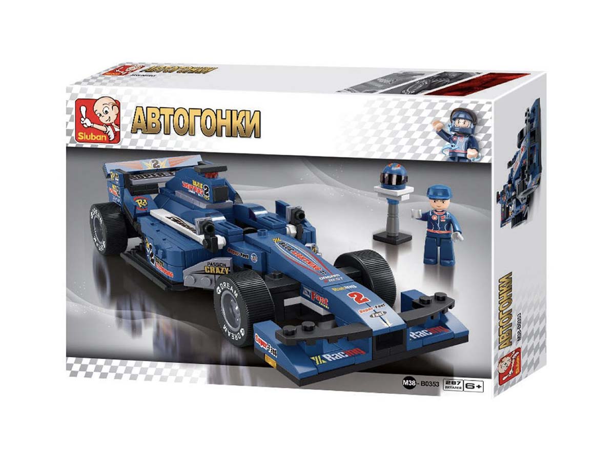 Կոնստրուկտոր Sluban, Автогонка, Մոդել M38-B0353, 287կտ F1 Racing Car