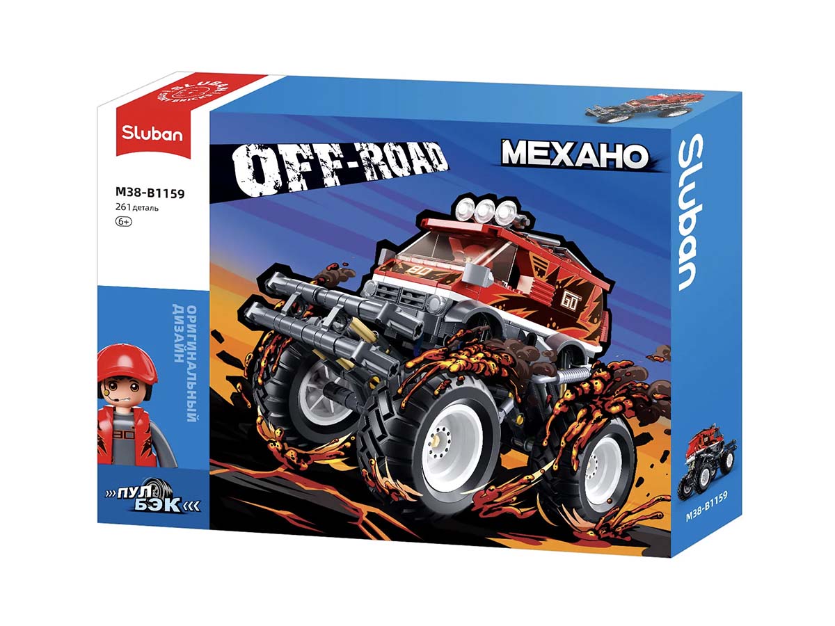 Կոնստրուկտոր Sluban МЕХАНО OFFROAD, Մոդել M38-B1159, 261կտ