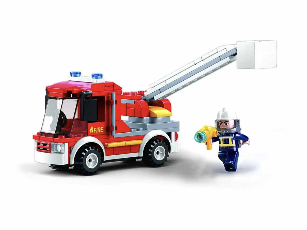 Կոնստրուկտոր Sluban Пожарный, Մոդել M38-B0632, 136կտ Հրշեջ Աստիճանով