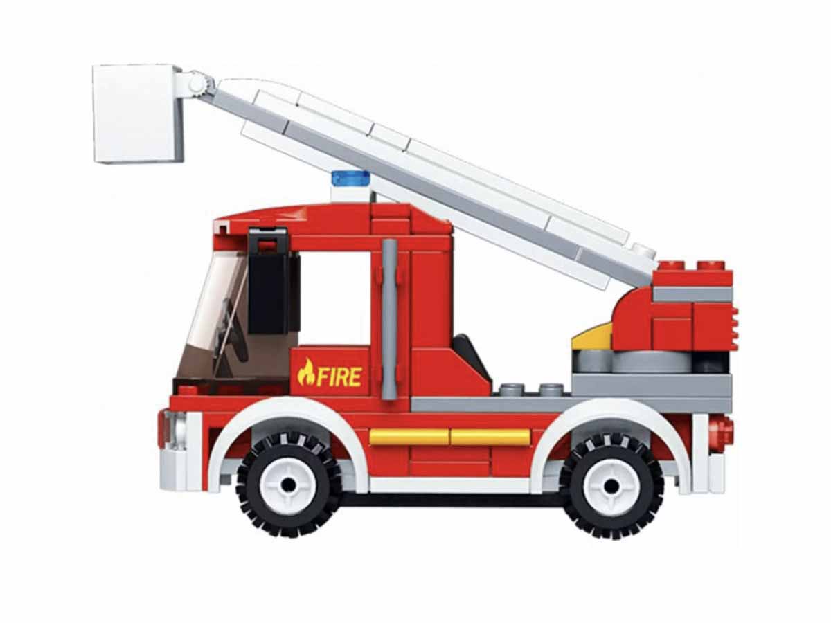 Կոնստրուկտոր Sluban Пожарный, Մոդել M38-B0632, 136կտ Հրշեջ Աստիճանով