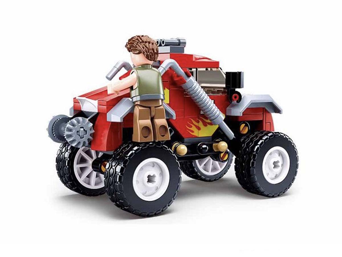 Կոնստրուկտոր Sluban Город, Մոդել, 150կտ, Կարմիր JEEP