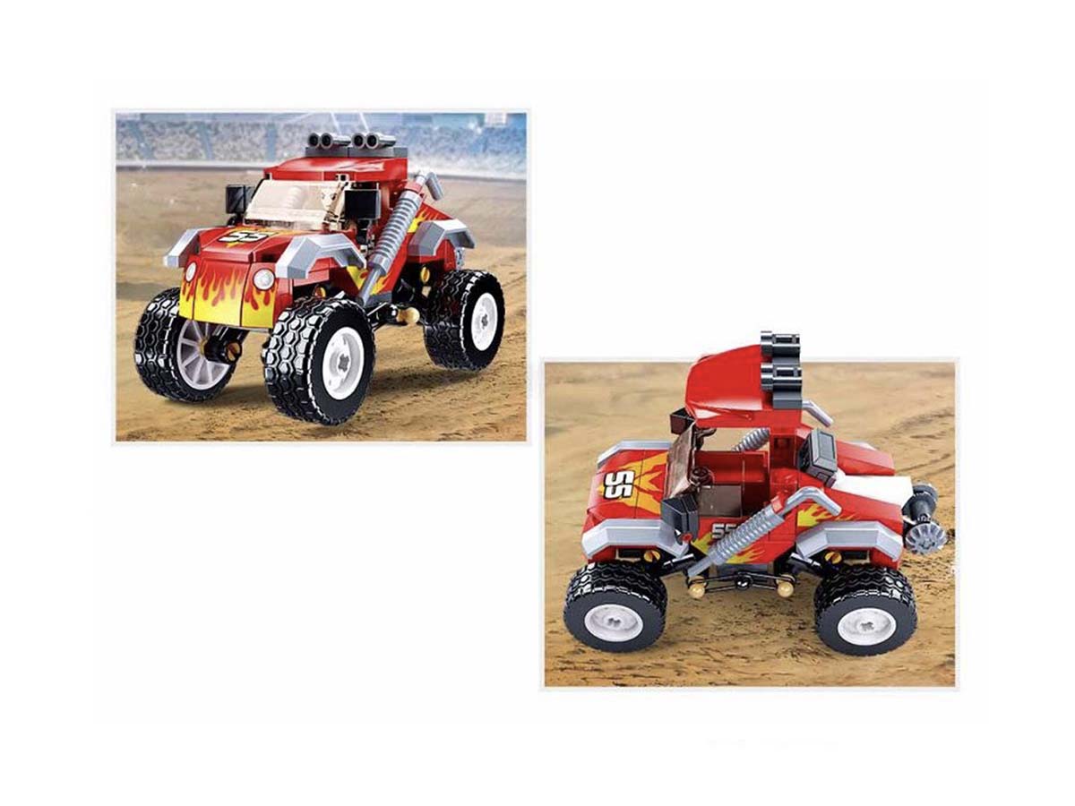 Կոնստրուկտոր Sluban Город, Մոդել, 150կտ, Կարմիր JEEP