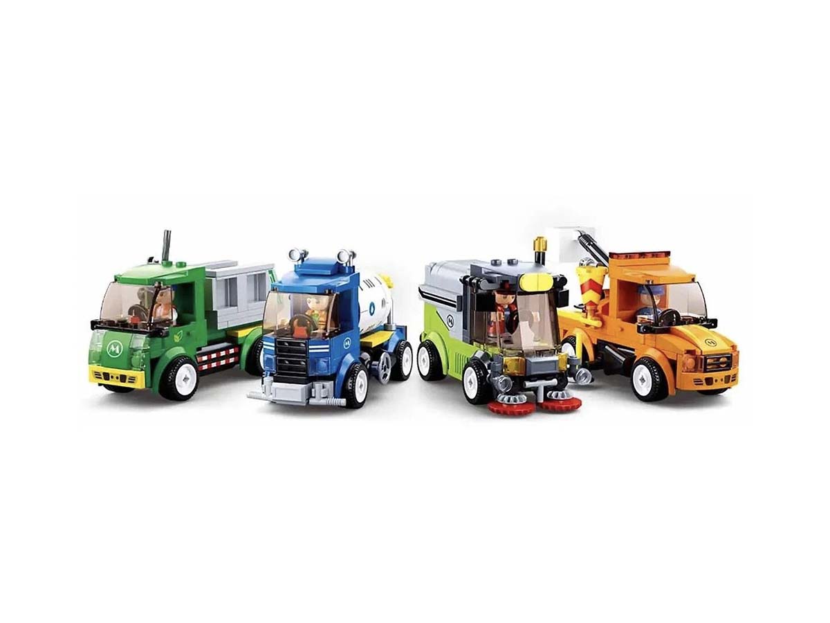 Կոնստրուկտոր Sluban Город, Մոդել M38-B0781, Ճանապարհաշինարարական