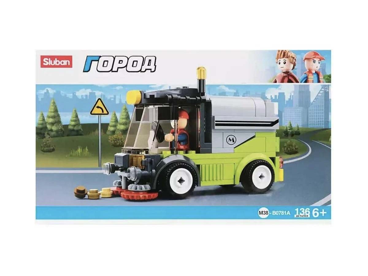 Կոնստրուկտոր Sluban Город, Մոդել M38-B0781, Ճանապարհաշինարարական