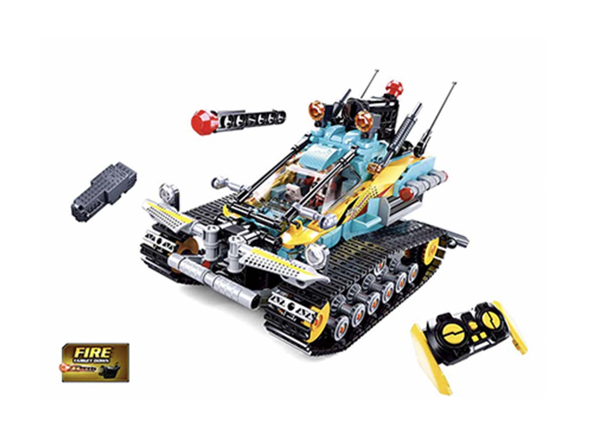 Կոնստրուկտոր Sluban МЕХАНО, Մոդել M38-B1021, 530կտ, Ցեփով Ամենագնաց, Կրակող