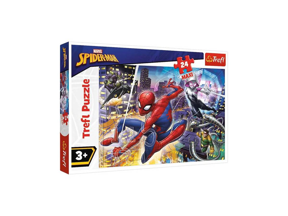 Թղթ Փազլ Trefl Puzzles, 14289 – 24 MAXI – Fearless Spider Man