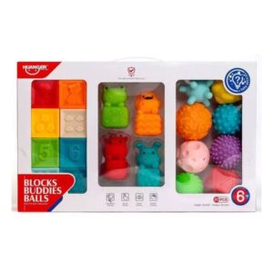 Ռետինե Խաղալիք 3 Բաց Տուփ 20 Կտոր 8+4+8