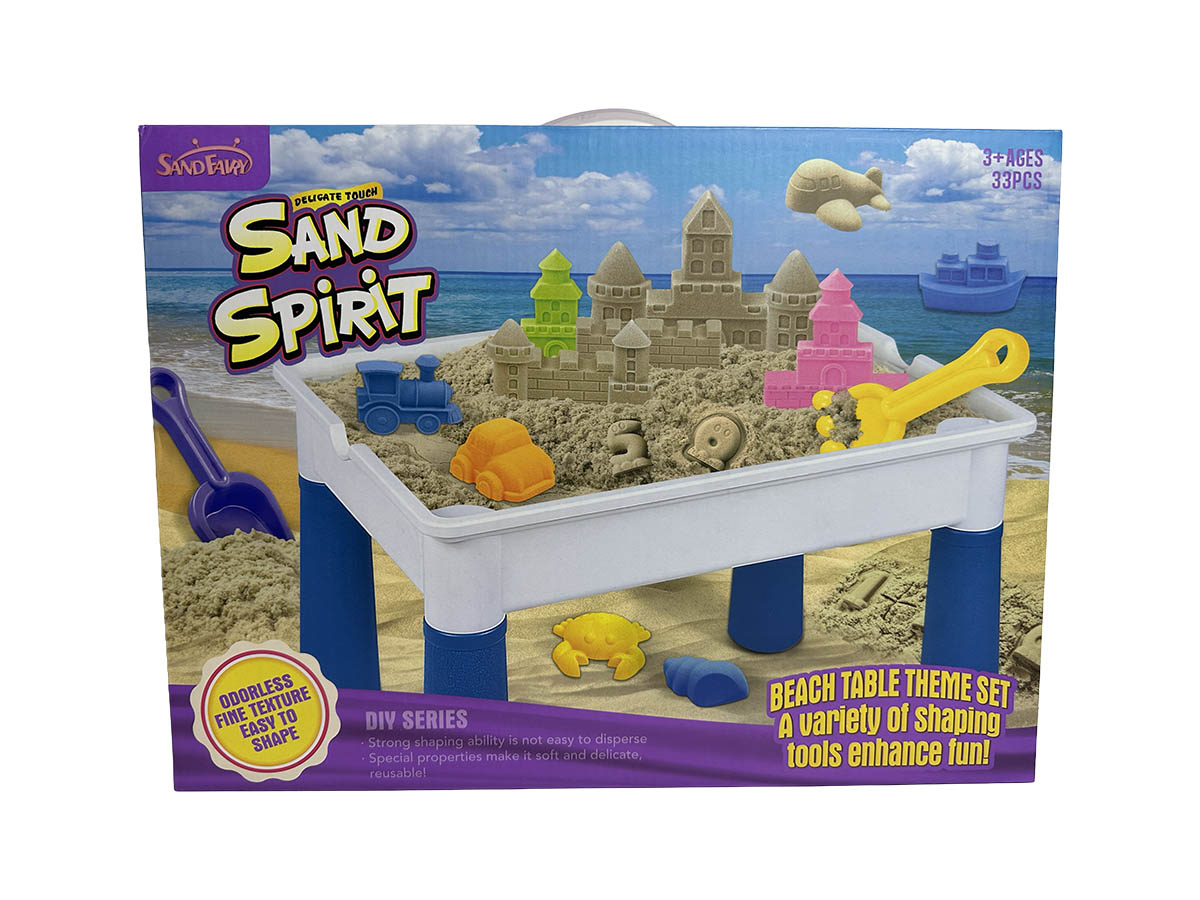 Կինետիկ Ավազ 2kg + Սեղան + 33 Կտ ֆորմա