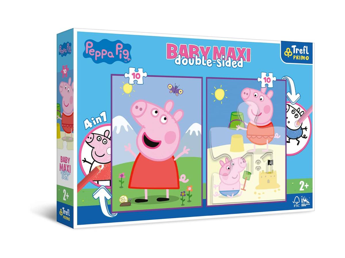 Թղթ Փազլ Trefl Puzzles, 43001 Baby Maxi – Peppa`s Good Day