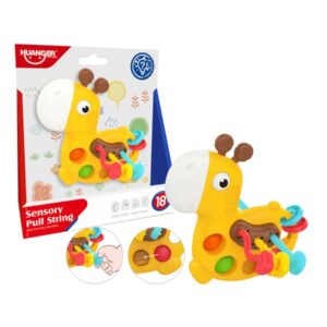 HG Ընձուղտ Ուսուցող. Բաց Տուփ SENSORY PULL STRING