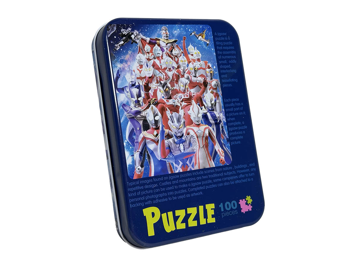 Փայտե Փազլ 100 Կտ.Մուլտիկներ – Երկաթյա Տարա