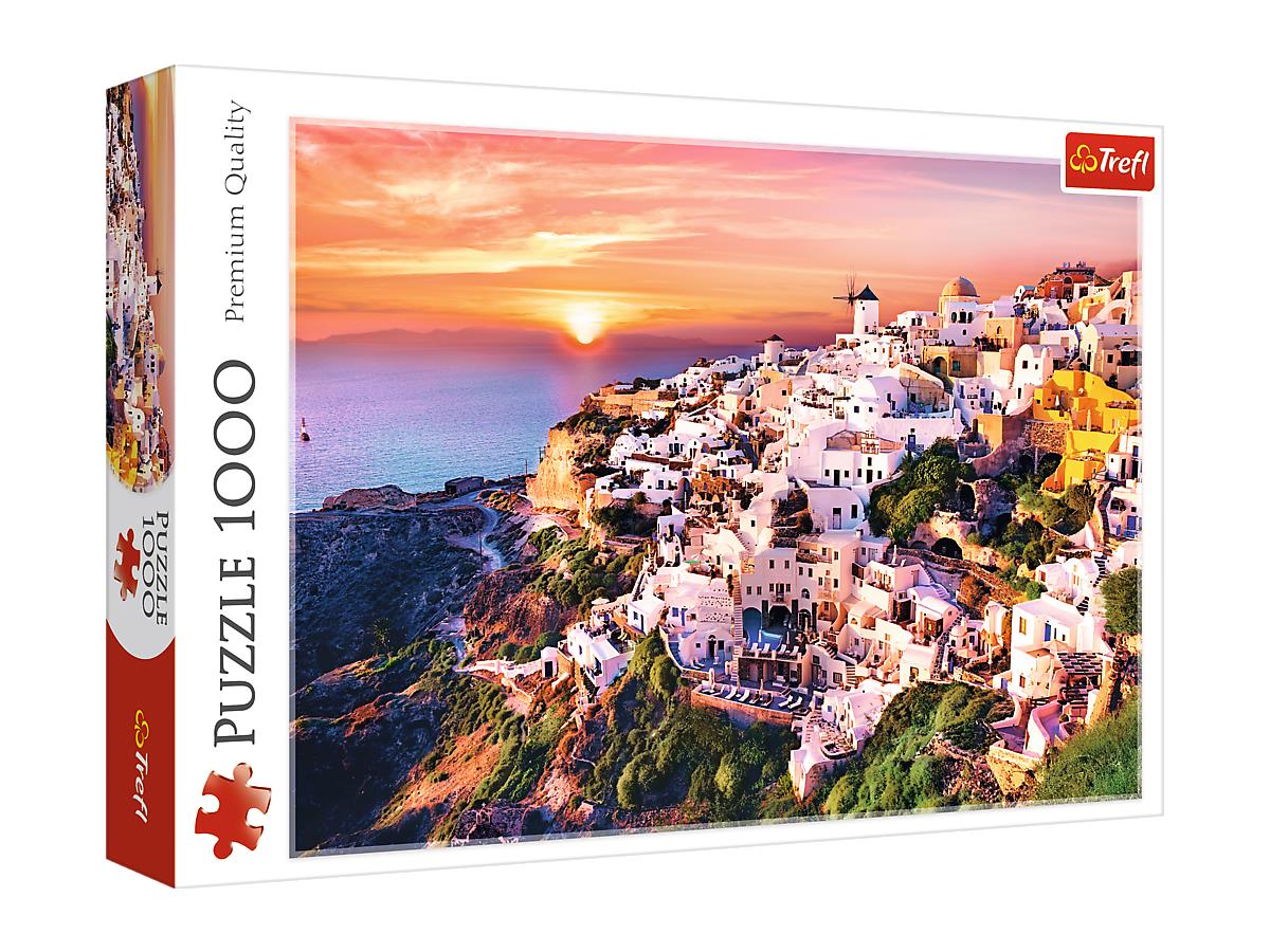 Թղթե Փազլ Trefl Puzzles – “1000” – Sunset over Santorini / 500 px