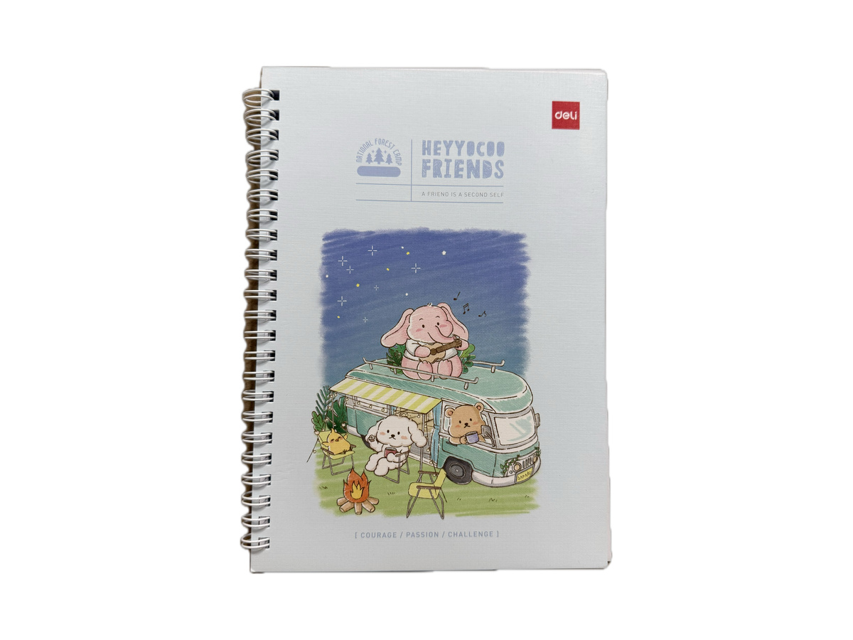 Նոթատետր A5 DELI – Զսպանակով