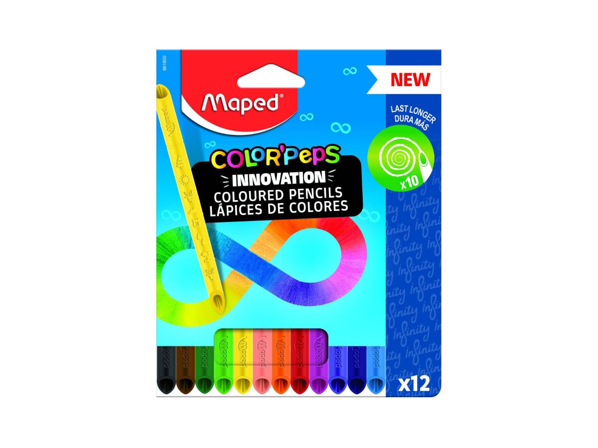 Մատիտ Գունավոր ̓̓MAPED – Գլանաձև – 12 Հատ