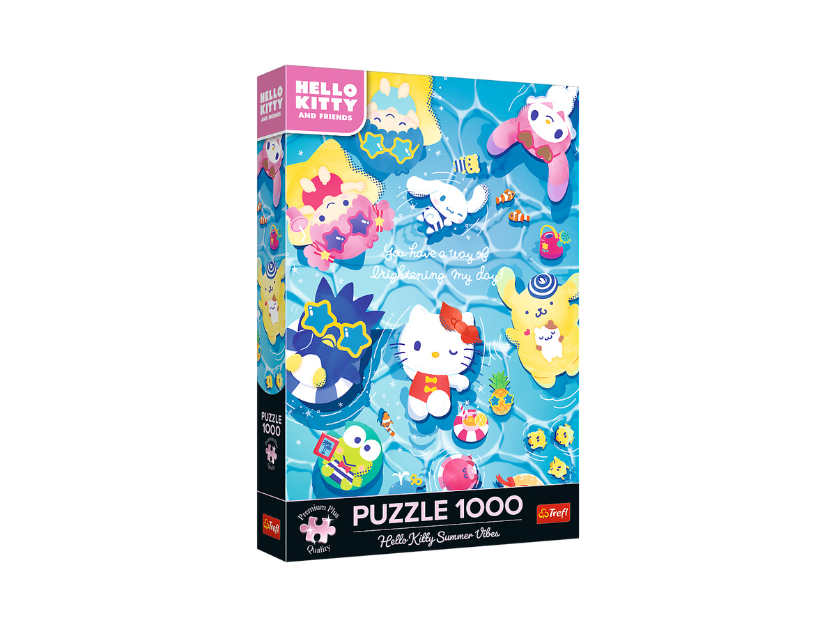 Թղթե Փազլ Trefl Puzzles – “1000 Premium Plus” – Hello Kitty Summer Vibes / Hello Kitty_FSC Mix 70%