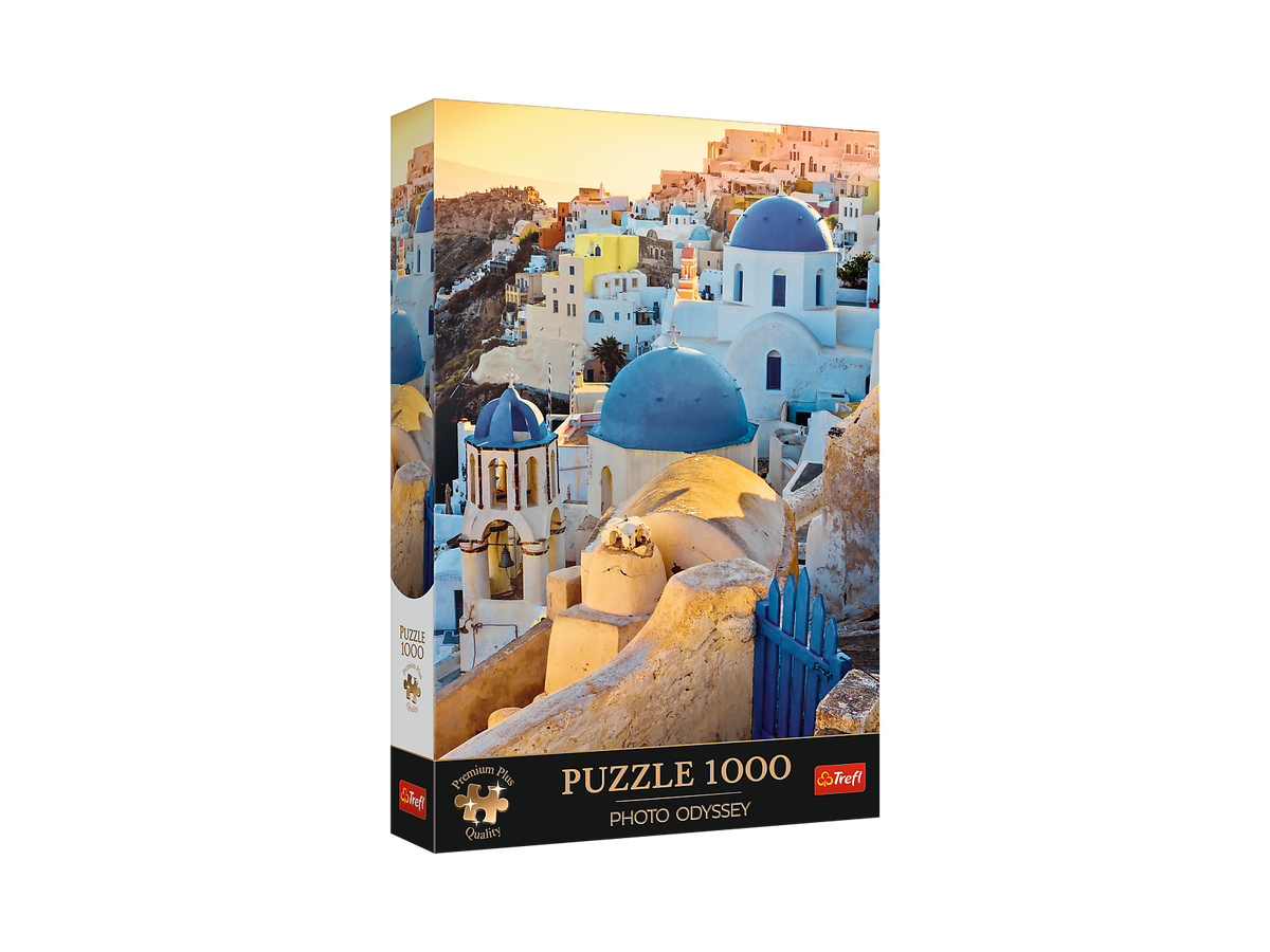 Թղթե Փազլ Trefl Puzzles – “1000 Premium Plus” – Photo Odyssey: Town of Oia, Santorini_FSC Mix 70%
