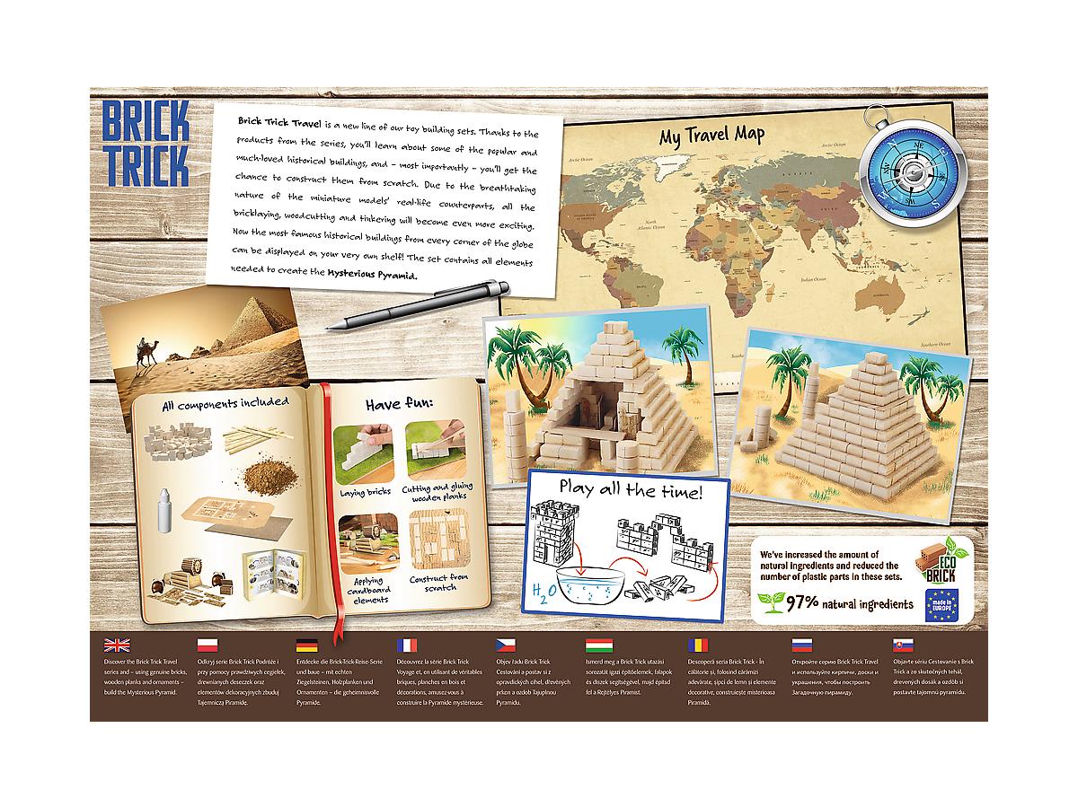 Զարգացնող Խաղ Trefl - Brick Trick - "M" - Travel - Pyramid_EKO_EN