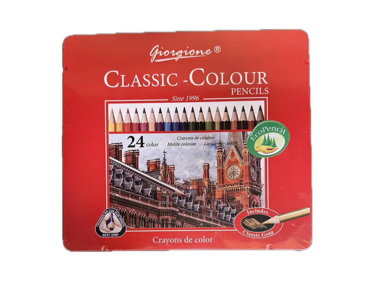 Մատիտ Գունավոր ̓Giorgione 24գ․ Կարմիր Երկաթե Տուփ