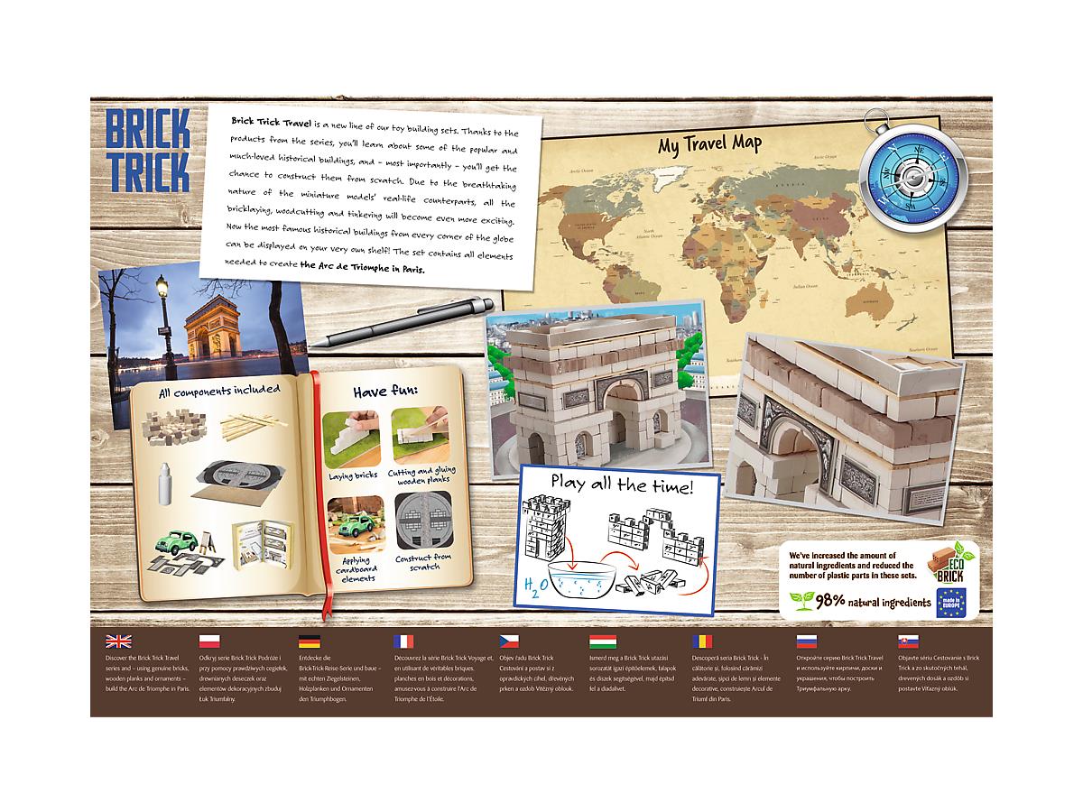 Զարգացնող Խաղ Trefl - Brick Trick - "L" - Travel - Triumphal Arch_ECO_EN