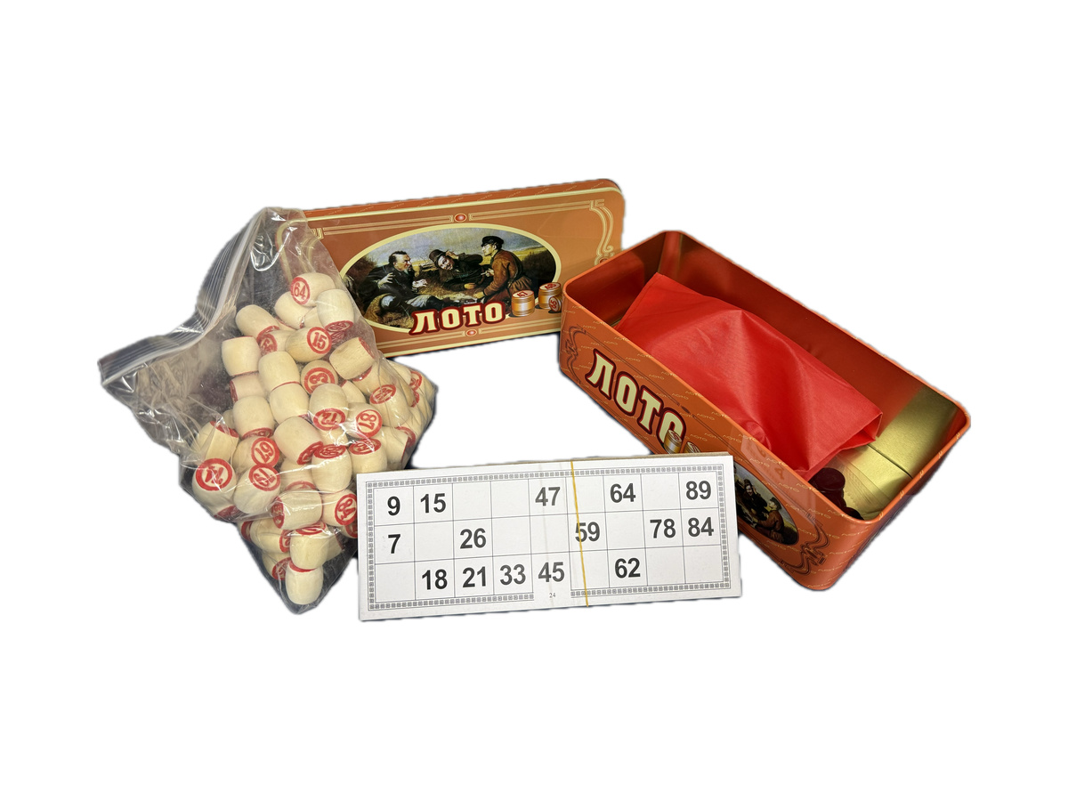 Լոտո Փայտ Մետաղյա Տուփով