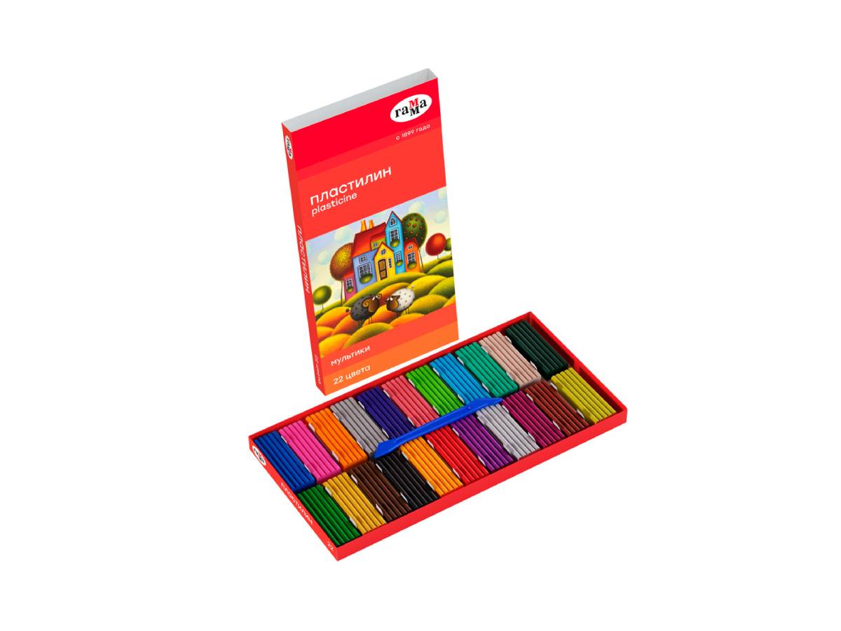 Պլաստիլին “ГАММА” 22 Գույն