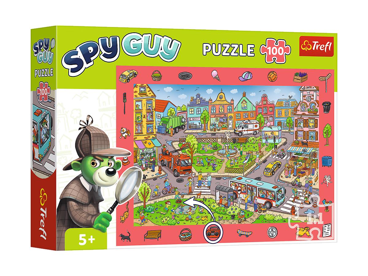 Թղթե Փազլ Trefl Puzzles – “100 Observation” – Spy Guy – City / KAZSTUDIO SA The Treflik Family