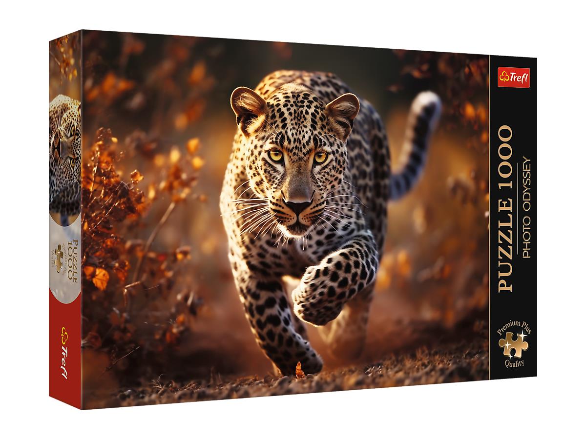 Թղթե Փազլ Trefl Puzzles – “1000 Premium Plus” – Photo Odyssey: Wild Leopard_FSC Mix 70%