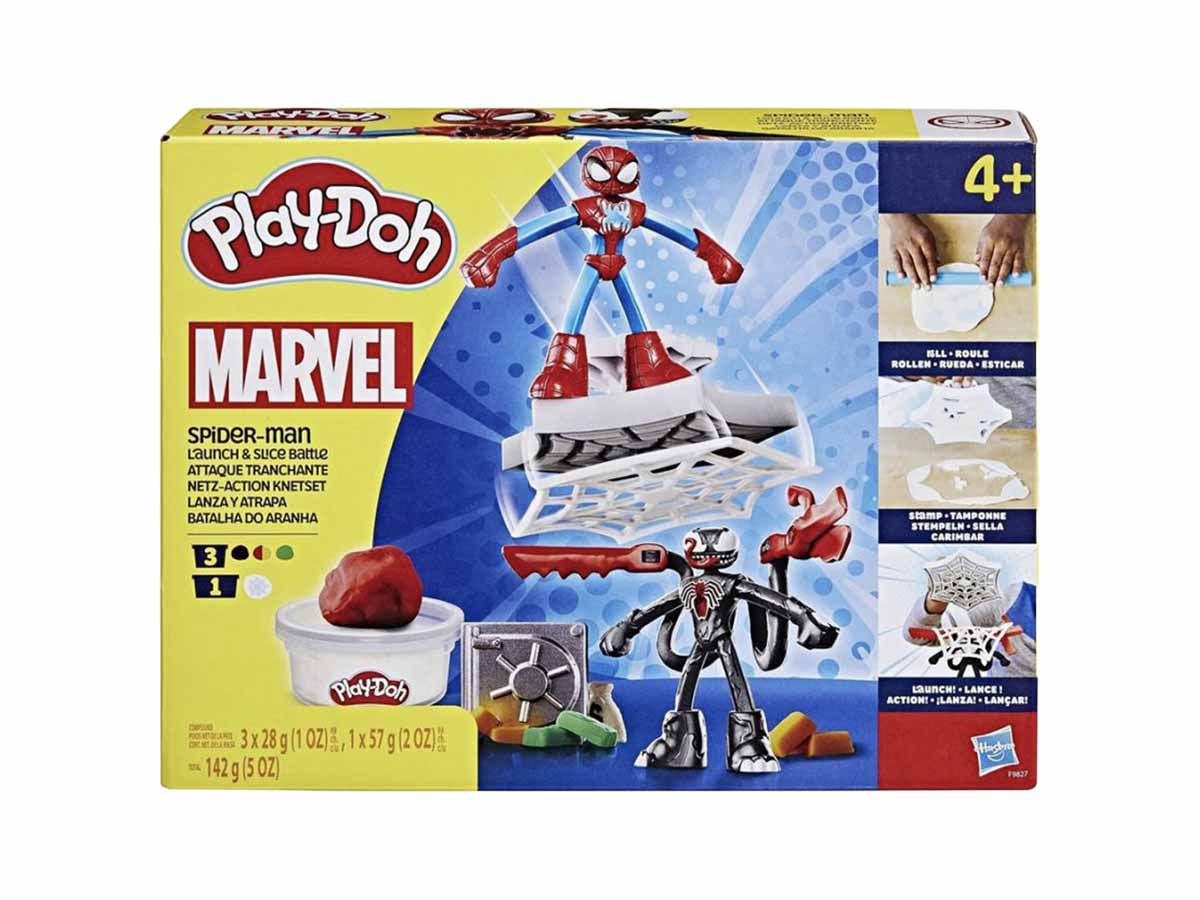 ԽԱՂԱՅԻՆ ՀԱՎԱՔԱԾՈՒ PLAY-DOH SPIDERMAN LAUNCH AND SLICE BATTLE