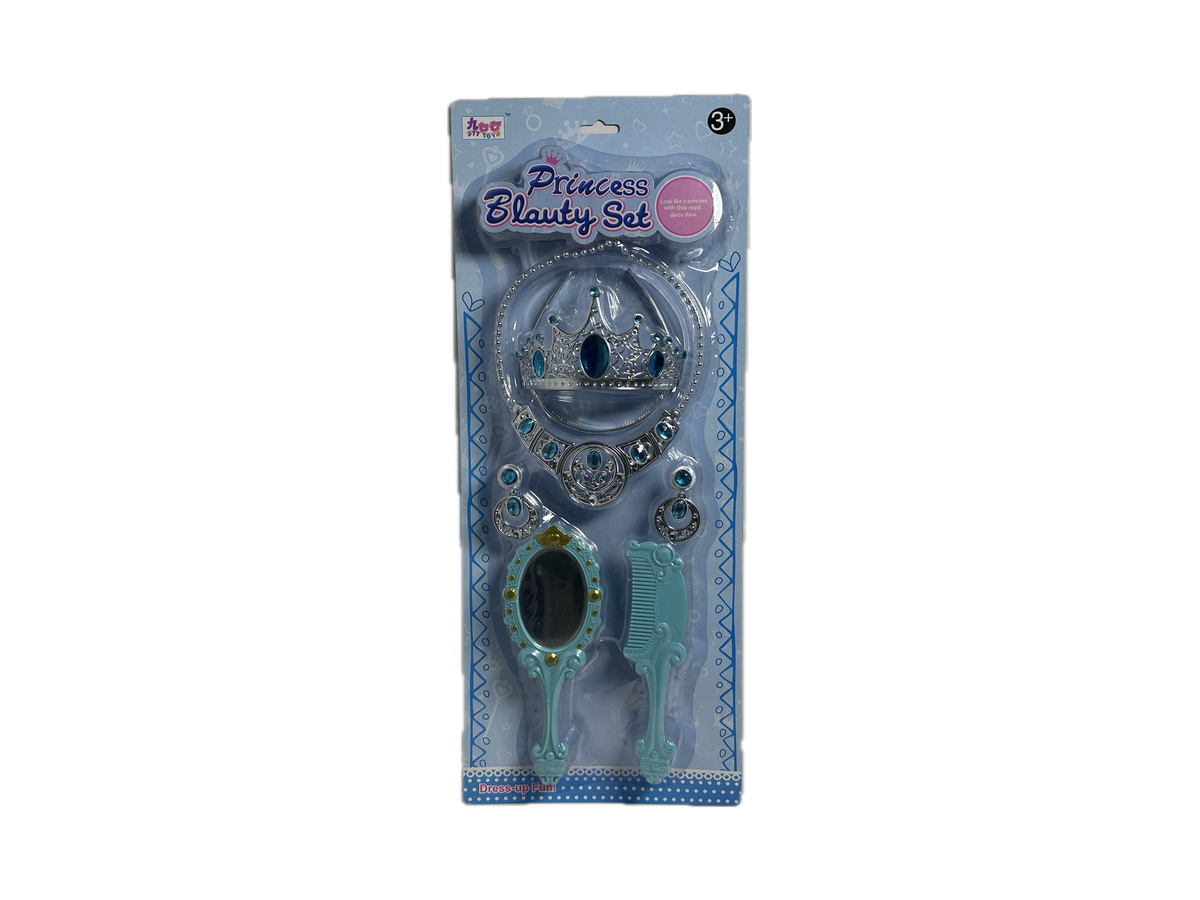 Թագ + Հայելի Սանր Երկնագույն Լիստով Princess